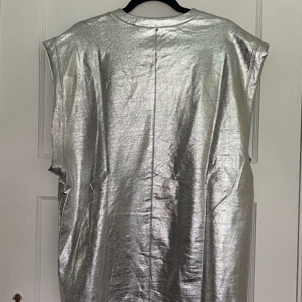 Phillip Lim Silver Metallic Sleeveless Top - Picture 2 of 8
